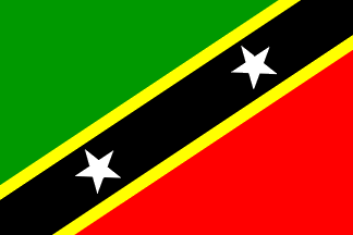 Flaga narodowa, Saint Kitts i Nevis